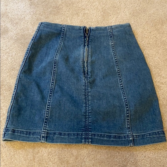 Free People Modern Femme Denim Skirt size 4 - Picture 5 of 5